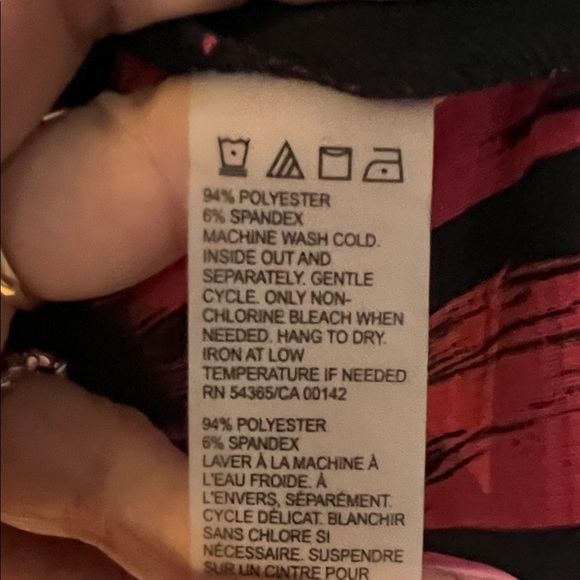 TanJay Vibrant Red and Black Cardigan with attached tank - Picture 5 of 6